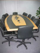 Bow Shaped Executive Boardroom Table